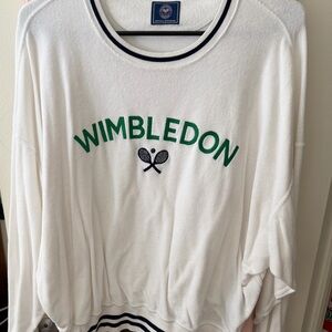Polo Ralph Lauren White and Green Wimbledon Sweatshirt